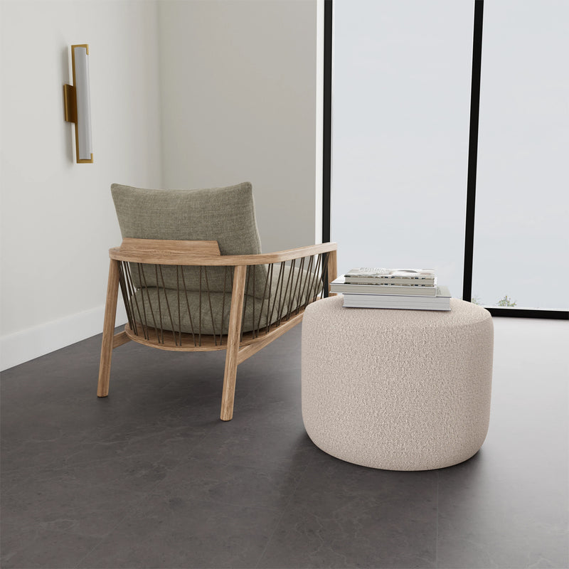 Custom Barrel-Shaped Ottoman-Stylish Sofa Companion with Storage/Standard Options & Premium Fabric Choices