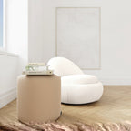 Custom Barrel-Shaped Ottoman-Stylish Sofa Companion with Storage/Standard Options & Premium Fabric Choices