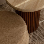 Custom Barrel-Shaped Ottoman-Stylish Sofa Companion with Storage/Standard Options & Premium Fabric Choices