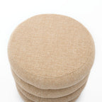 Custom Barrel-Shaped Ottoman-Stylish Sofa Companion with Storage/Standard Options & Premium Fabric Choices
