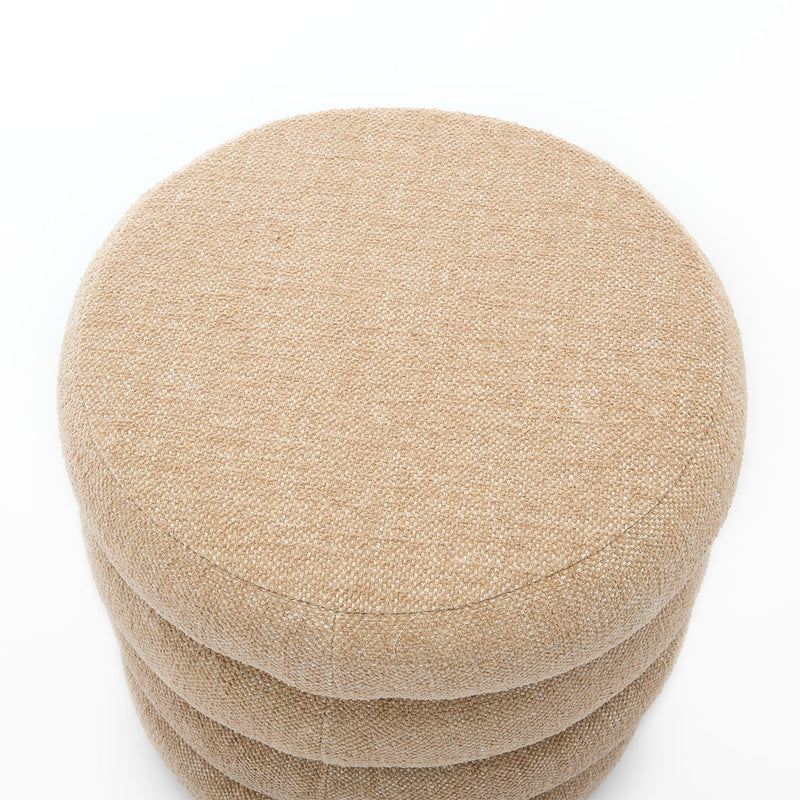 Custom Barrel-Shaped Ottoman-Stylish Sofa Companion with Storage/Standard Options & Premium Fabric Choices