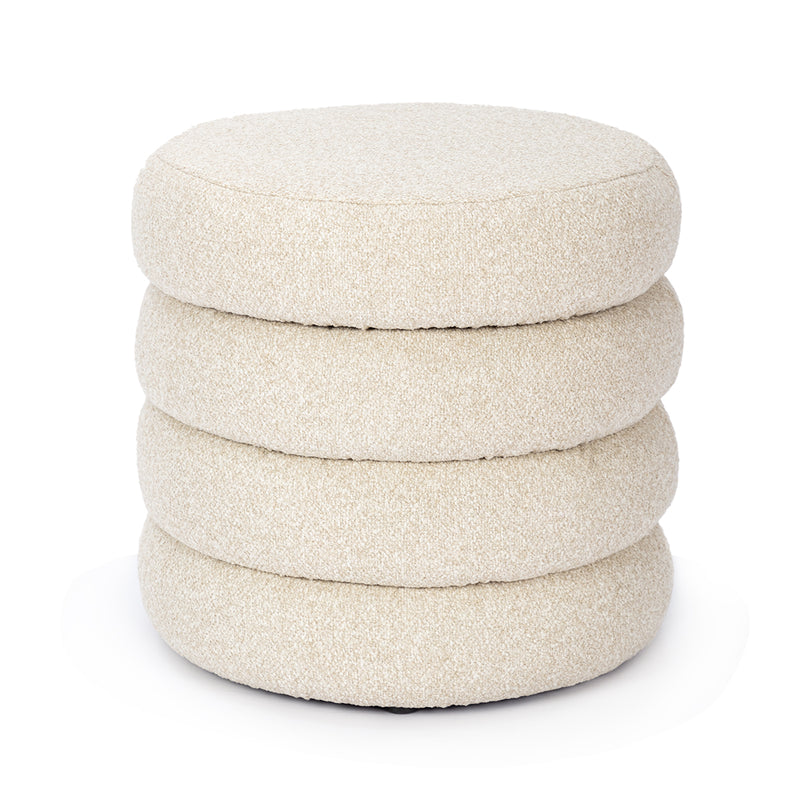 Custom Barrel-Shaped Ottoman-Stylish Sofa Companion with Storage/Standard Options & Premium Fabric Choices