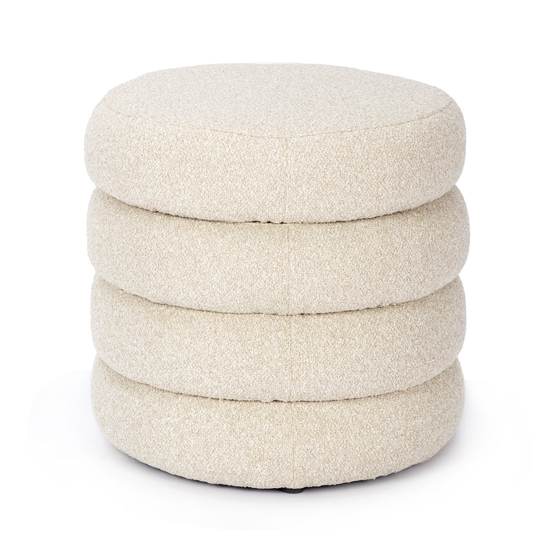 Custom Barrel-Shaped Ottoman-Stylish Sofa Companion with Storage/Standard Options & Premium Fabric Choices