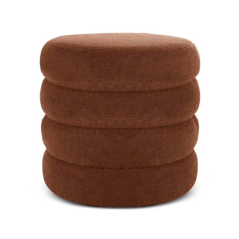 Custom Barrel-Shaped Ottoman-Stylish Sofa Companion with Storage/Standard Options & Premium Fabric Choices