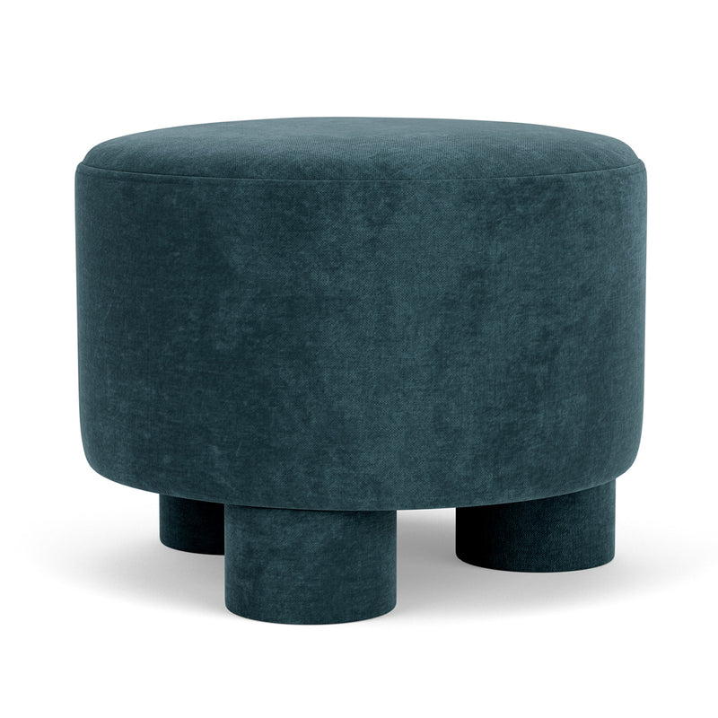 Custom Barrel-Shaped Ottoman-Stylish Sofa Companion with Storage/Standard Options & Premium Fabric Choices
