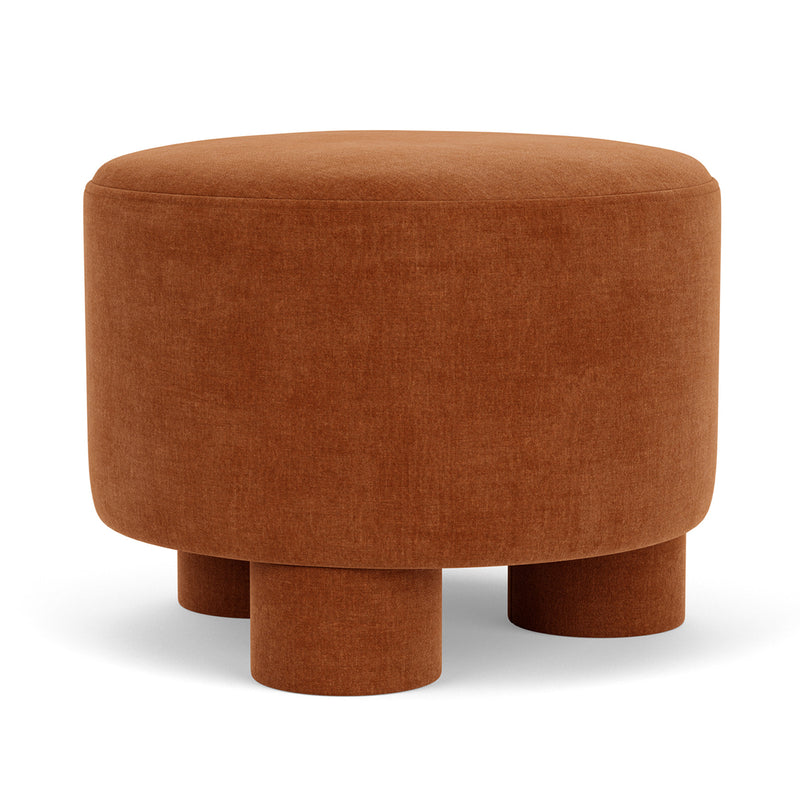 Custom Barrel-Shaped Ottoman-Stylish Sofa Companion with Storage/Standard Options & Premium Fabric Choices