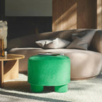 Custom Barrel-Shaped Ottoman-Stylish Sofa Companion with Storage/Standard Options & Premium Fabric Choices