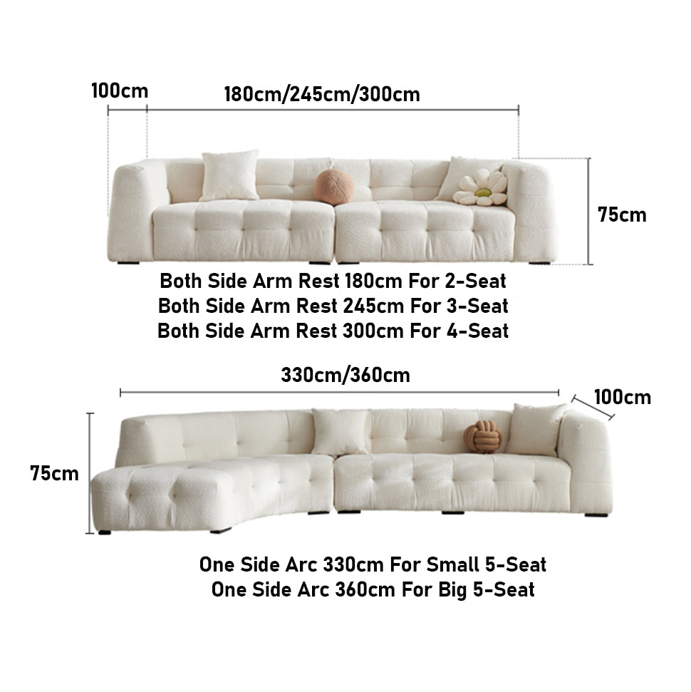 Maple Home Corner Sofa Set Custom Sizes sectional Couch