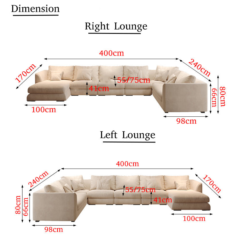 Maple Home Corner Sofa Set Custom Sizes sectional Couch