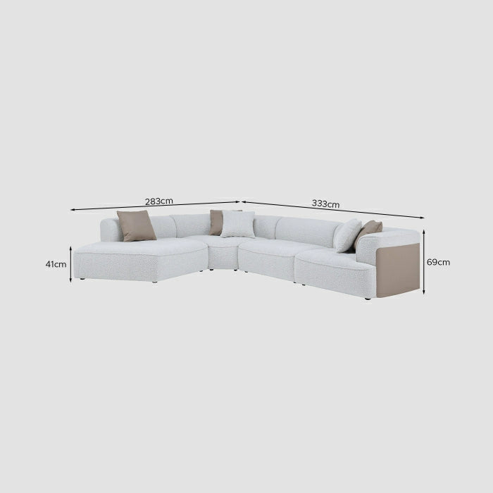 Maple Home Two-Tone Adelaide Set - Chair & Sectional Sofa