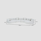Maple Home Arc 8-Cushion Sectional Sofa - Custom Sizes