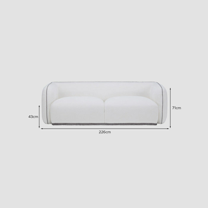 Maple Home Macie Sofa Set - 3-Seater & Single Seater, Custom Sizes