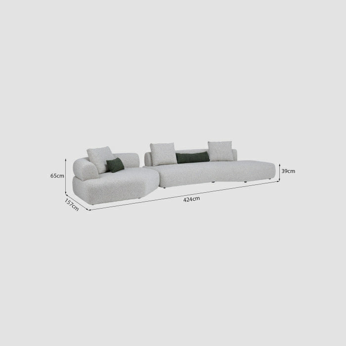 Maple Home Long Corner Sectional Sofa - Custom Sizes