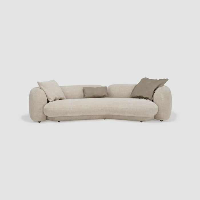Maple Home 3-Seater Sofa with Leather Cushions - Custom Sizes