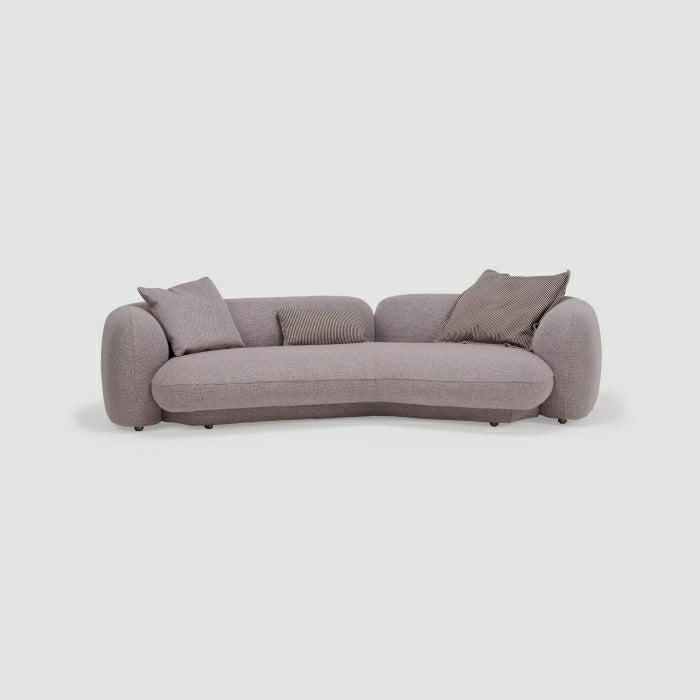 Maple Home 3-Seater Sofa with Leather Cushions - Custom Sizes