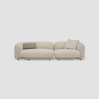 Maple Home 3-Seater Sofa with Leather Cushions - Custom Sizes