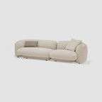 Maple Home 3-Seater Sofa with Leather Cushions - Custom Sizes