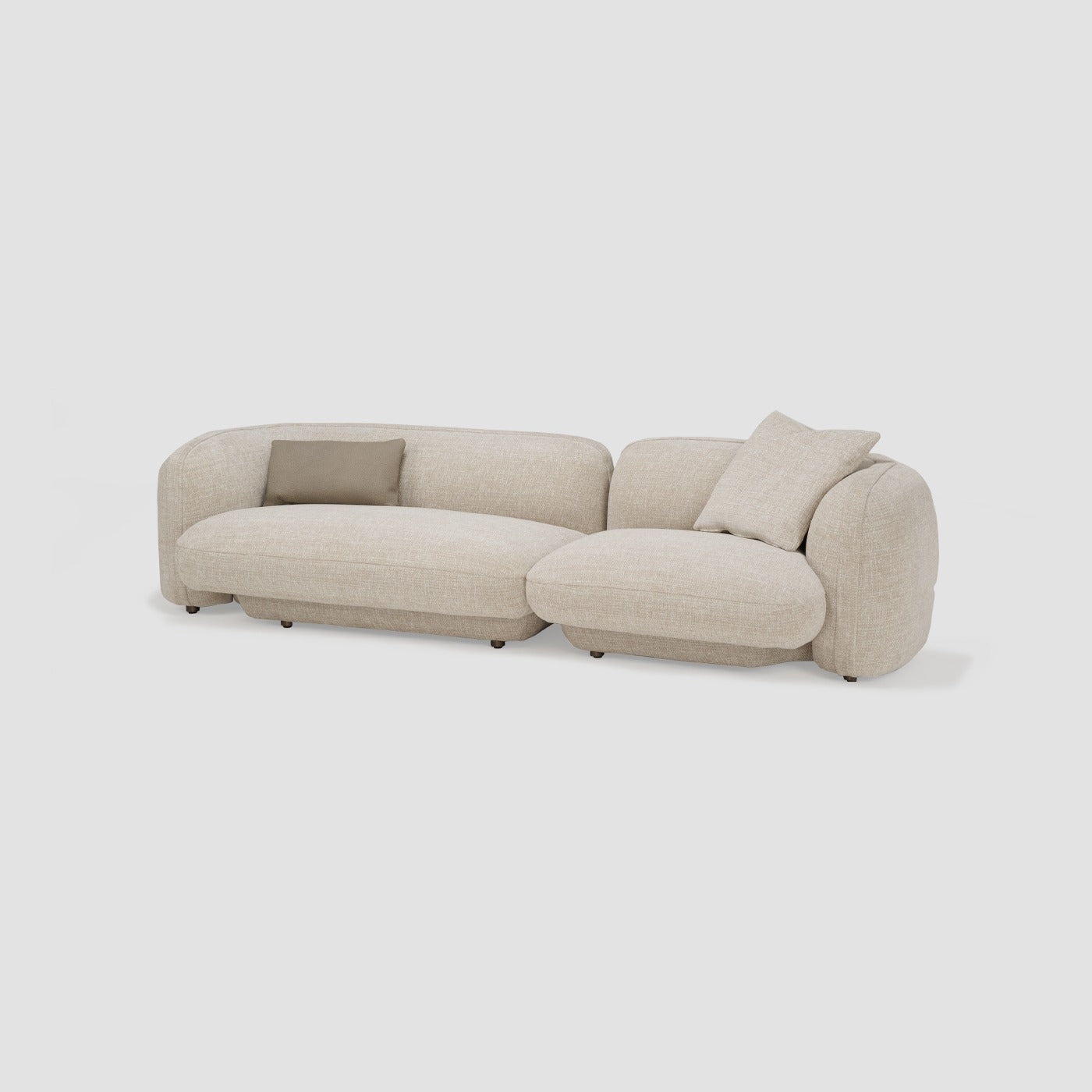 Maple Home 3-Seater Sofa with Leather Cushions - Custom Sizes