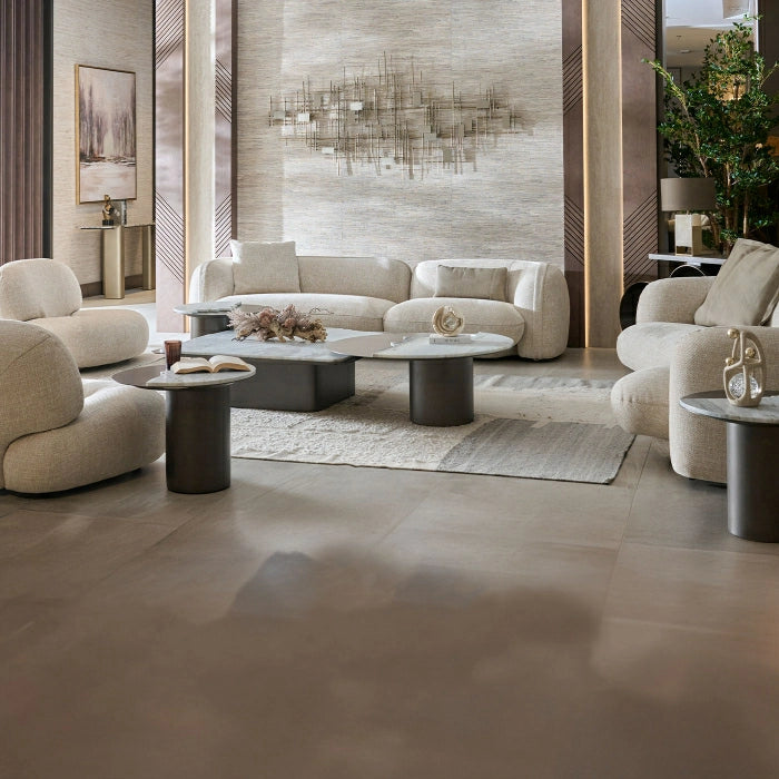 Maple Home 3-Seater Sofa with Leather Cushions - Custom Sizes