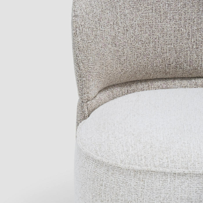 MAPLE HOME DECORATION Two-Tone Armless Accent Chair - Custom Sizes