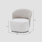 MAPLE HOME DECORATION Two-Tone Armless Accent Chair - Custom Sizes