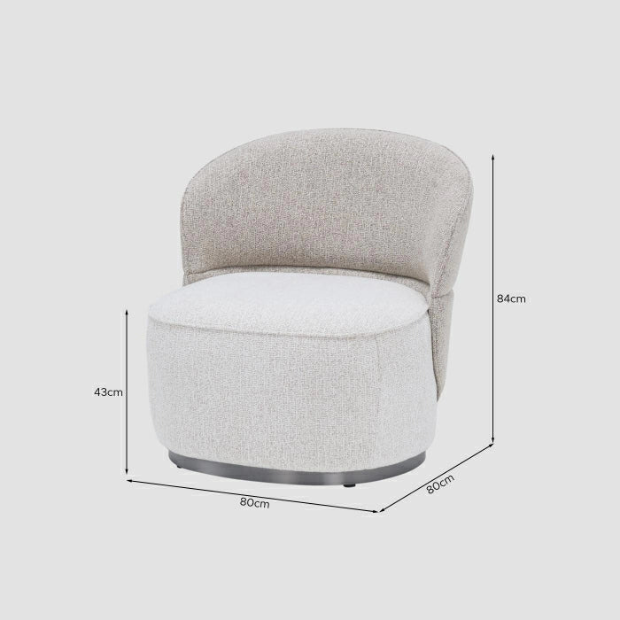 MAPLE HOME DECORATION Two-Tone Armless Accent Chair - Custom Sizes