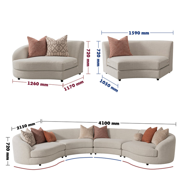 Maple Home Upholstered Sofa Set ?¡ìC Custom Sizes & Colors,UAE-Made