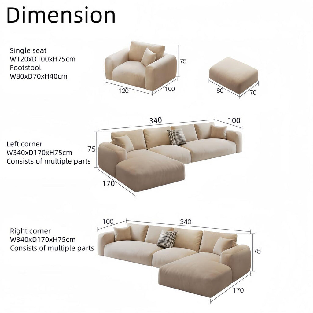 Maple Home Upholstered Sofa Set ?¡ìC Custom Sizes & Colors,UAE-Made