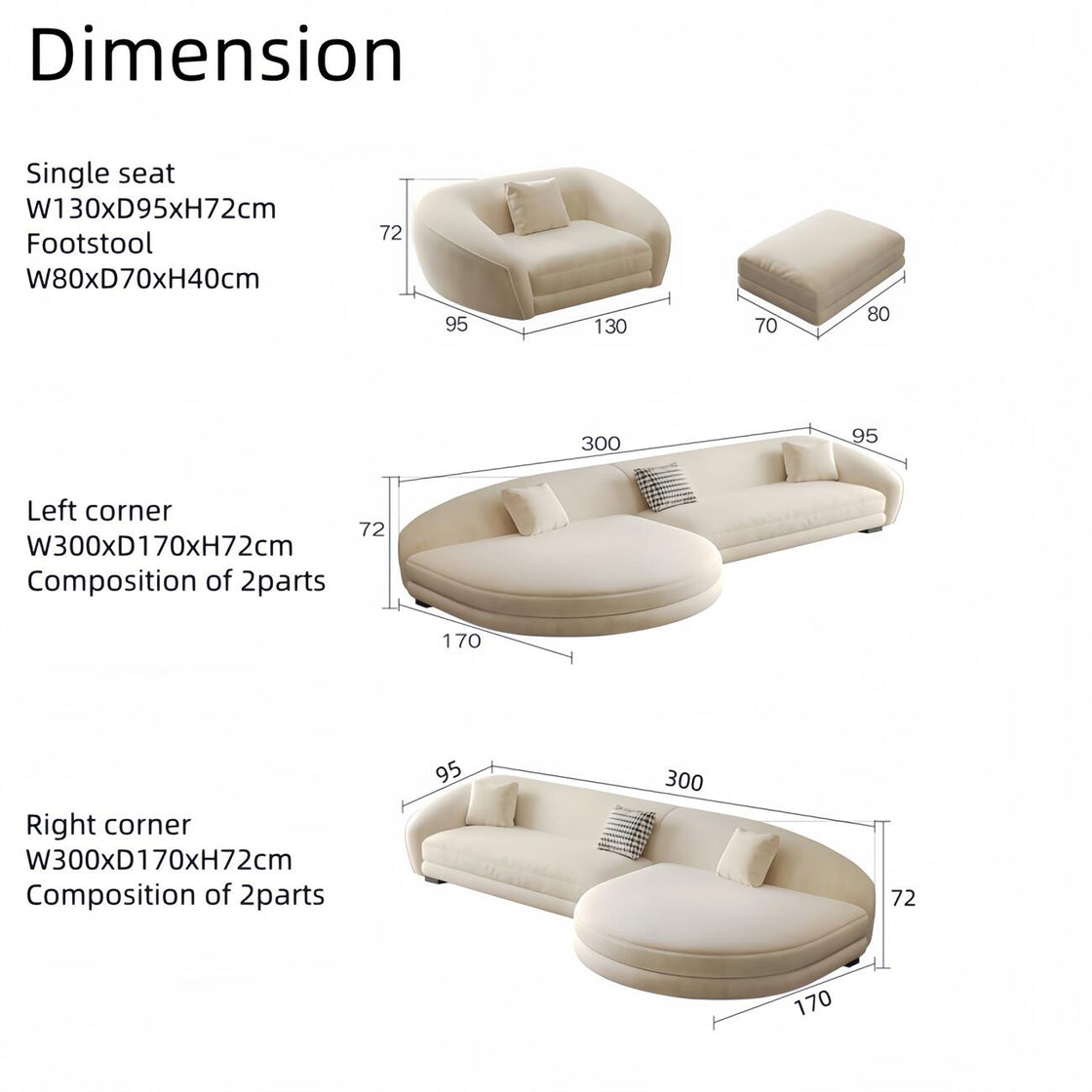 Maple Home Upholstered Sofa Set ?¡ìC Custom Sizes & Colors,UAE-Made