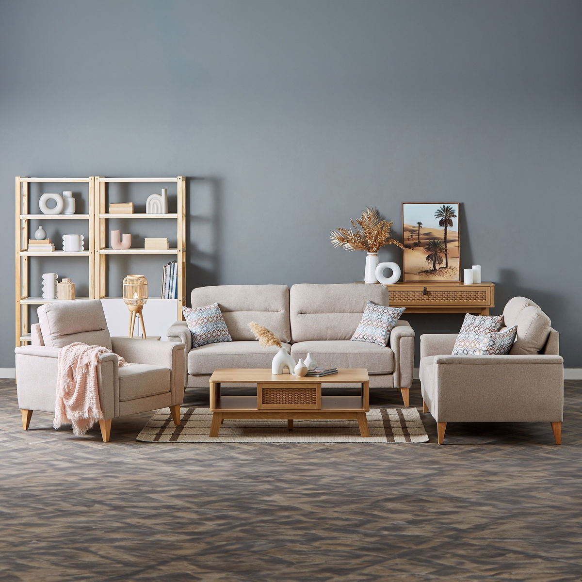 Maple Home Upholstered Sofa Set ?¡ìC Custom Sizes & Colors,UAE-Made