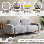 Maple Home Upholstered Sofa Set Custom Sizes & Colors,UAE-Made