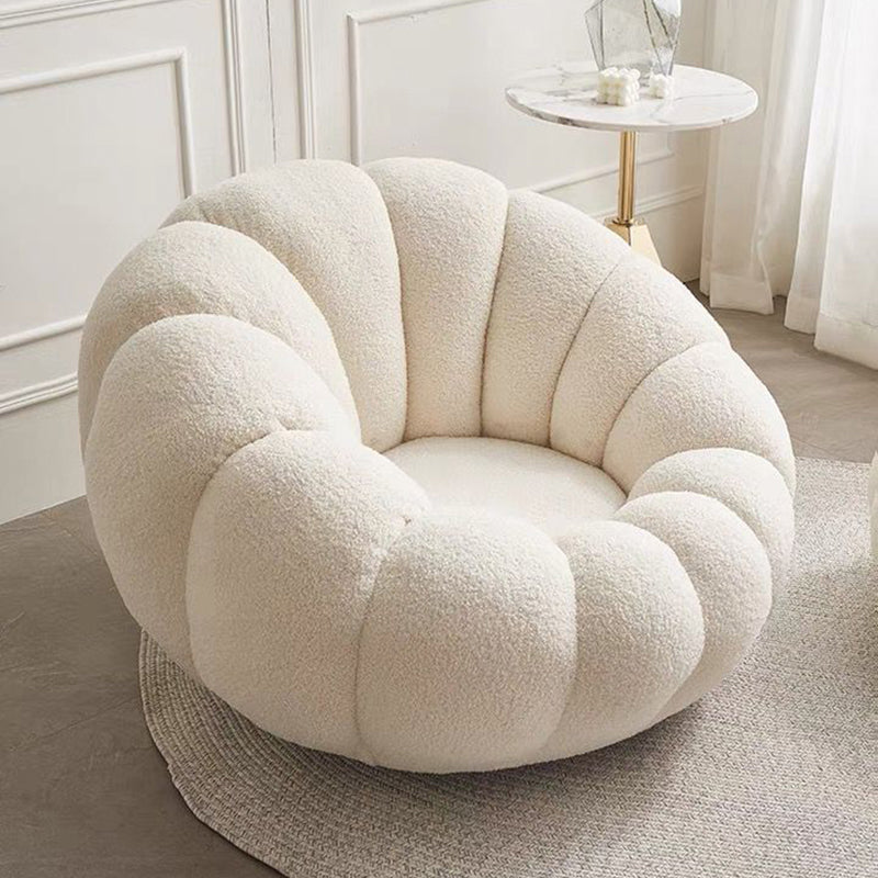 Lamb Fleece Sofa Modern Nordic Flower Minimalist Style Sofa