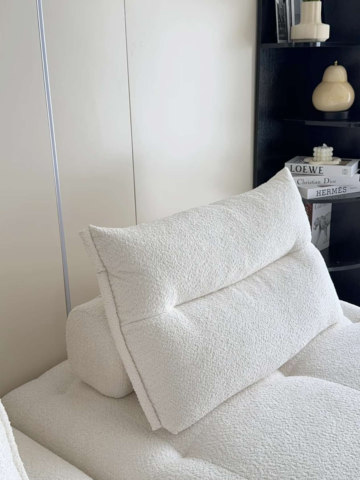 Modular Sectional Sofa Armless Square Couch Modern Single Free Combination Fleece Fabric