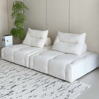 Modular Sectional Sofa Armless Square Couch Modern Single Free Combination Fleece Fabric