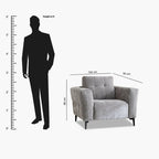 Custom Single Sofa Chair Personalized Leisure Seating for Home Living Spaces