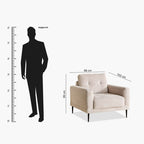 Custom Single Sofa Chair Personalized Leisure Seating for Home Living Spaces