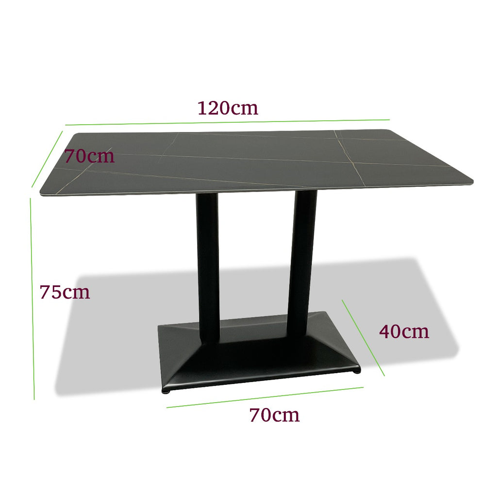Compact Dining Table , 2-6 Seater for Home & Small Restaurants, 70120cm, Space-Saving Design