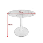 Compact Dining Table , 2-6 Seater for Home & Small Restaurants, Round 70cm, Space-Saving Design