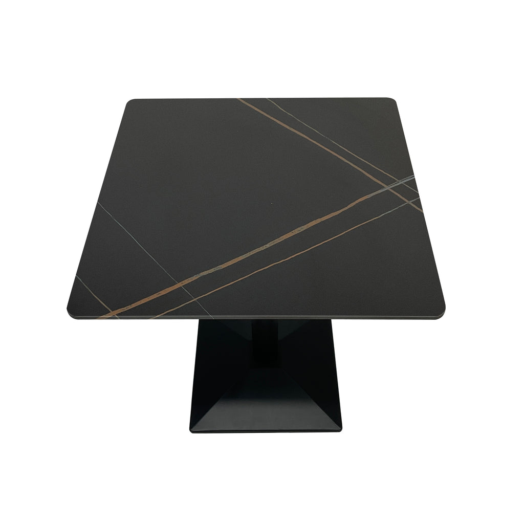 Compact Dining Table , 2-6 Seater for Home & Small Restaurants, Square 80cm, Space-Saving Design