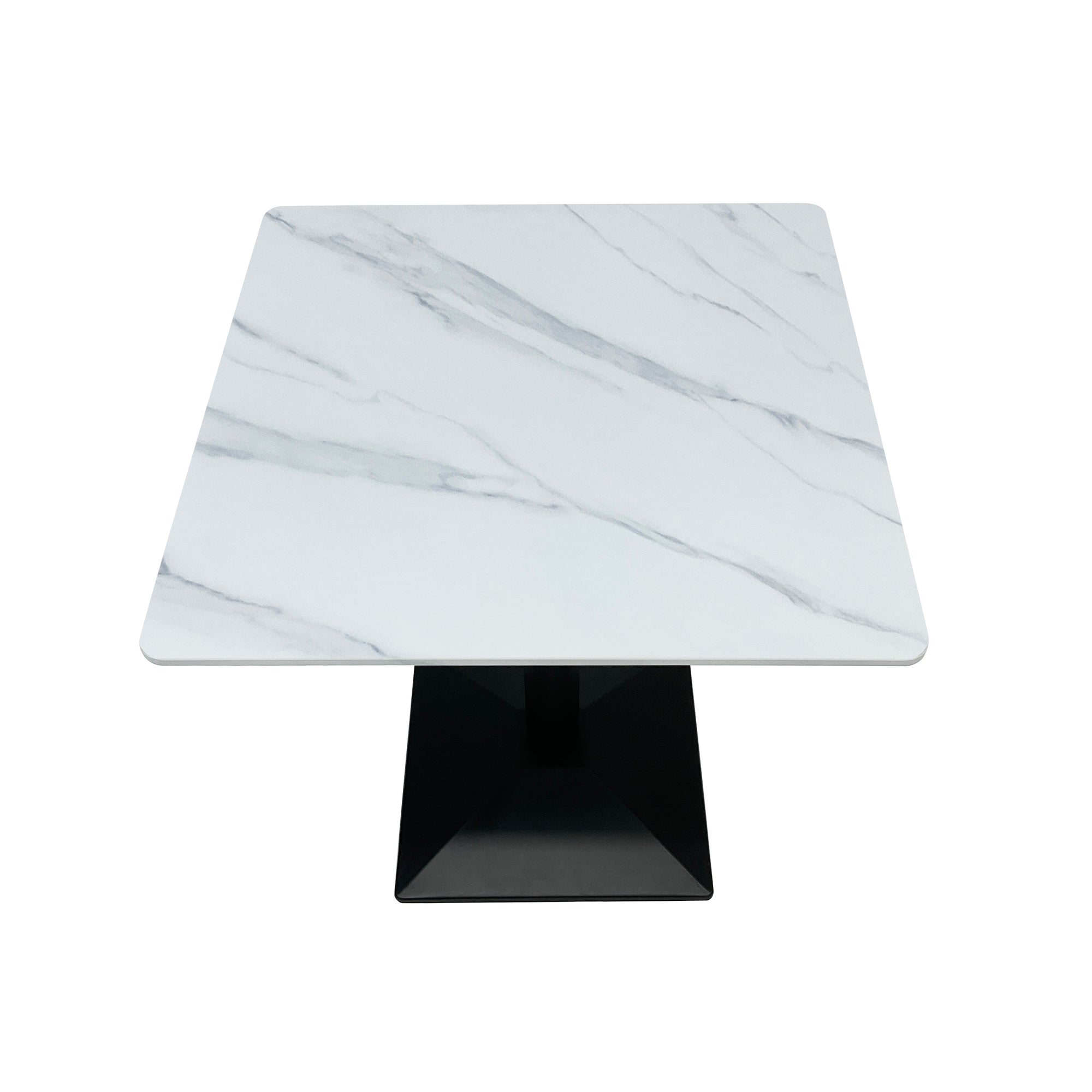 Compact Dining Table , 2-6 Seater for Home & Small Restaurants, Square 80cm, Space-Saving Design