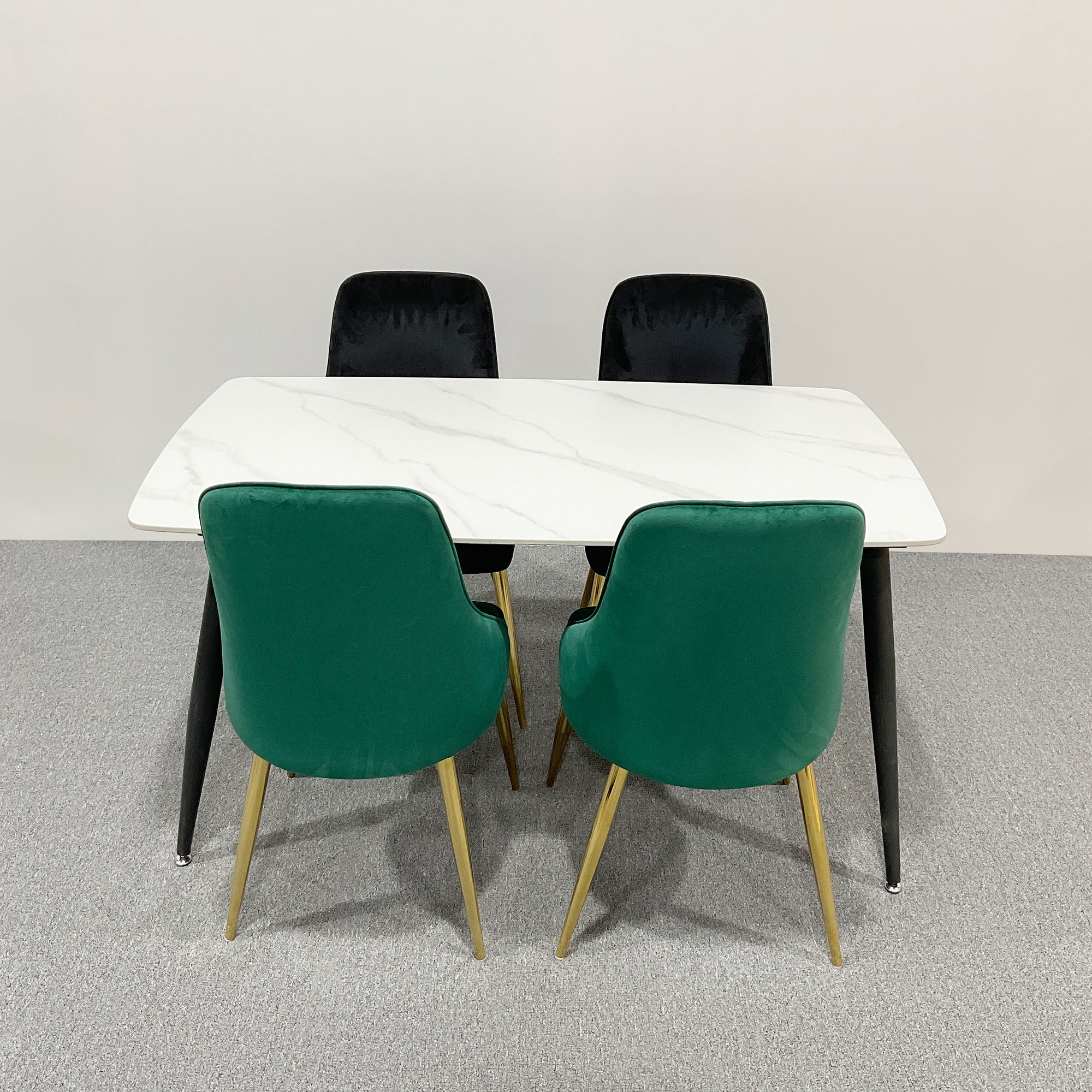 Compact Dining Table , 2-6 Seater for Home & Small Restaurants, 80140cm, Space-Saving Design
