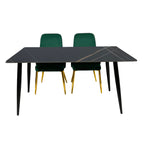 Compact Dining Table , 2-6 Seater for Home & Small Restaurants, 80140cm, Space-Saving Design