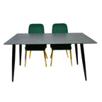 Compact Dining Table , 2-6 Seater for Home & Small Restaurants, 80140cm, Space-Saving Design