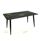 Compact Dining Table , 2-6 Seater for Home & Small Restaurants, 80140cm, Space-Saving Design