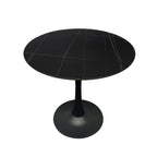 Compact Dining Table , 2-6 Seater for Home & Small Restaurants, Round 80cm, Space-Saving Design