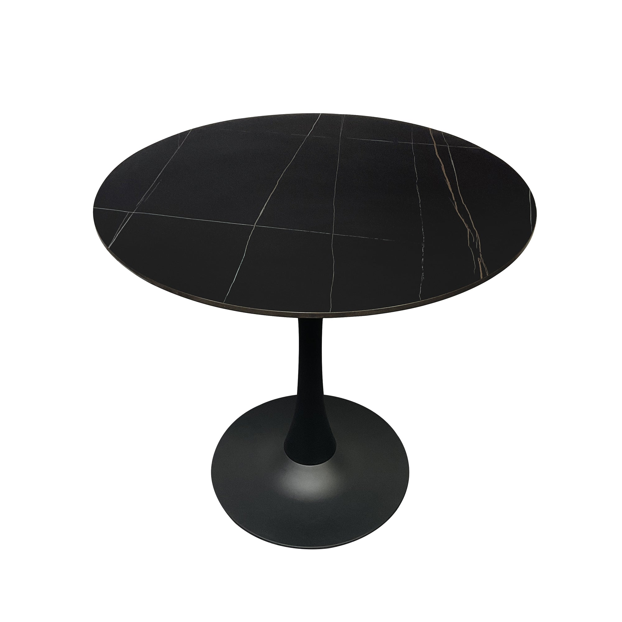Compact Dining Table , 2-6 Seater for Home & Small Restaurants, Round 80cm, Space-Saving Design
