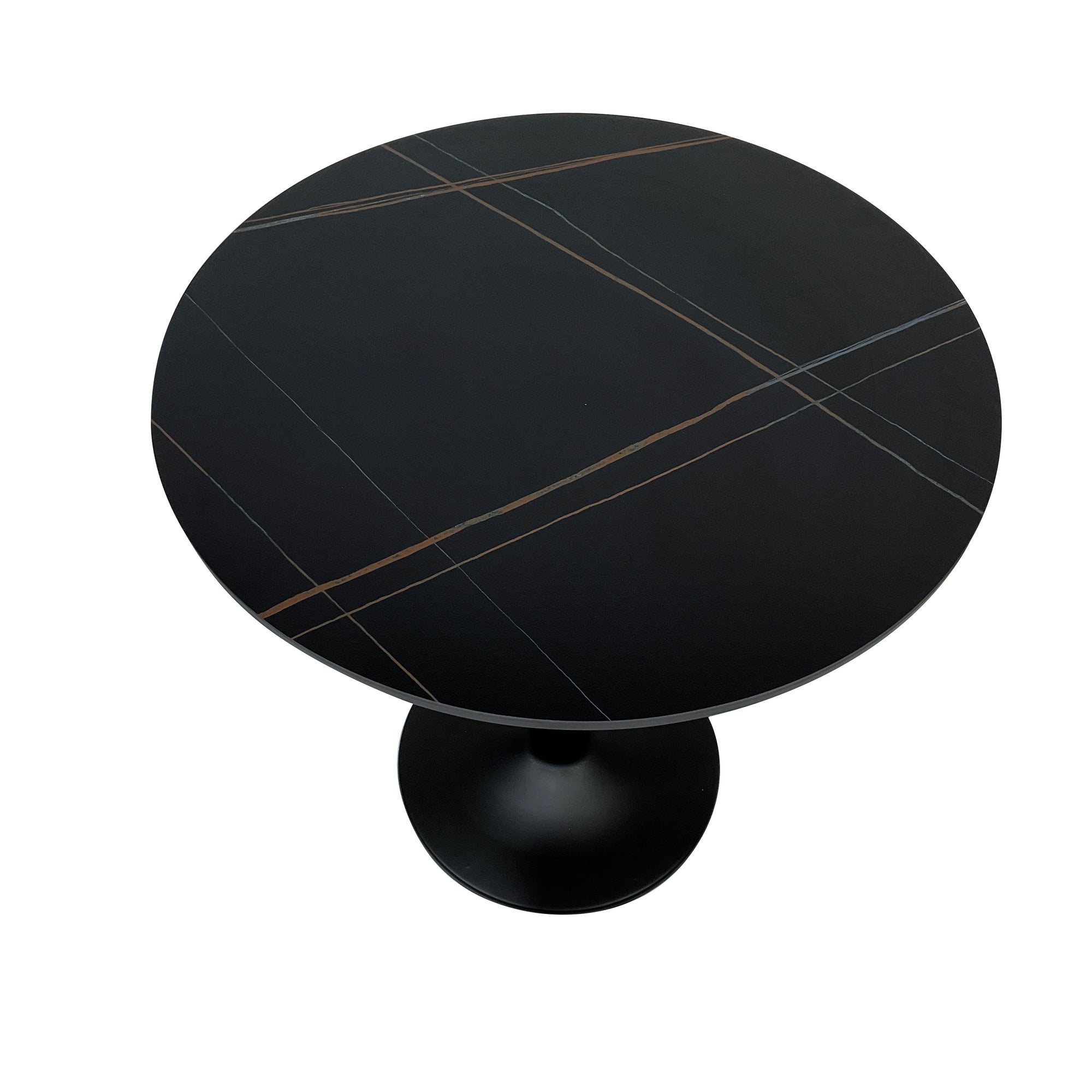 Compact Dining Table , 2-6 Seater for Home & Small Restaurants, Round 80cm, Space-Saving Design