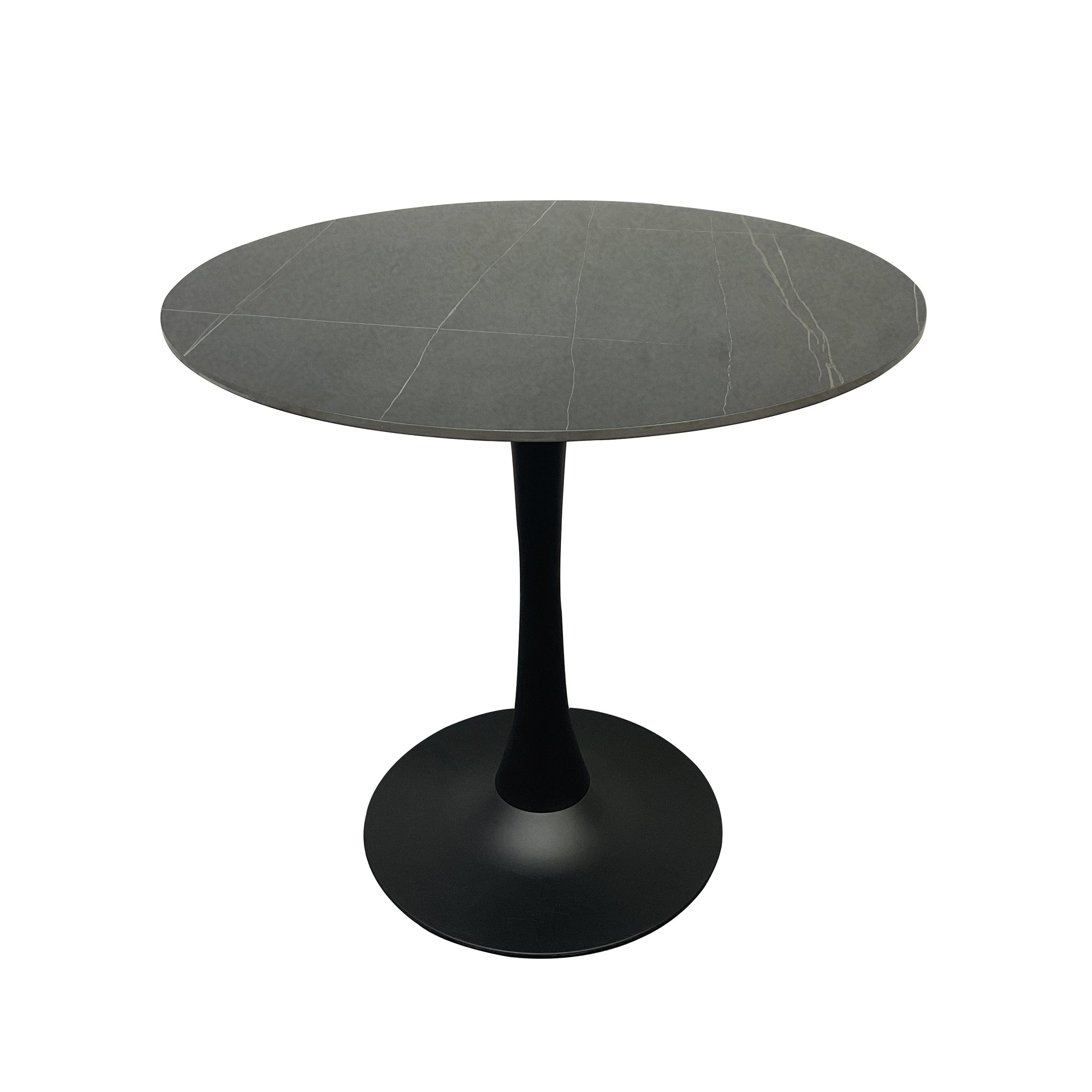 Compact Dining Table , 2-6 Seater for Home & Small Restaurants, Round 80cm, Space-Saving Design