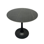 Compact Dining Table , 2-6 Seater for Home & Small Restaurants, Round 80cm, Space-Saving Design