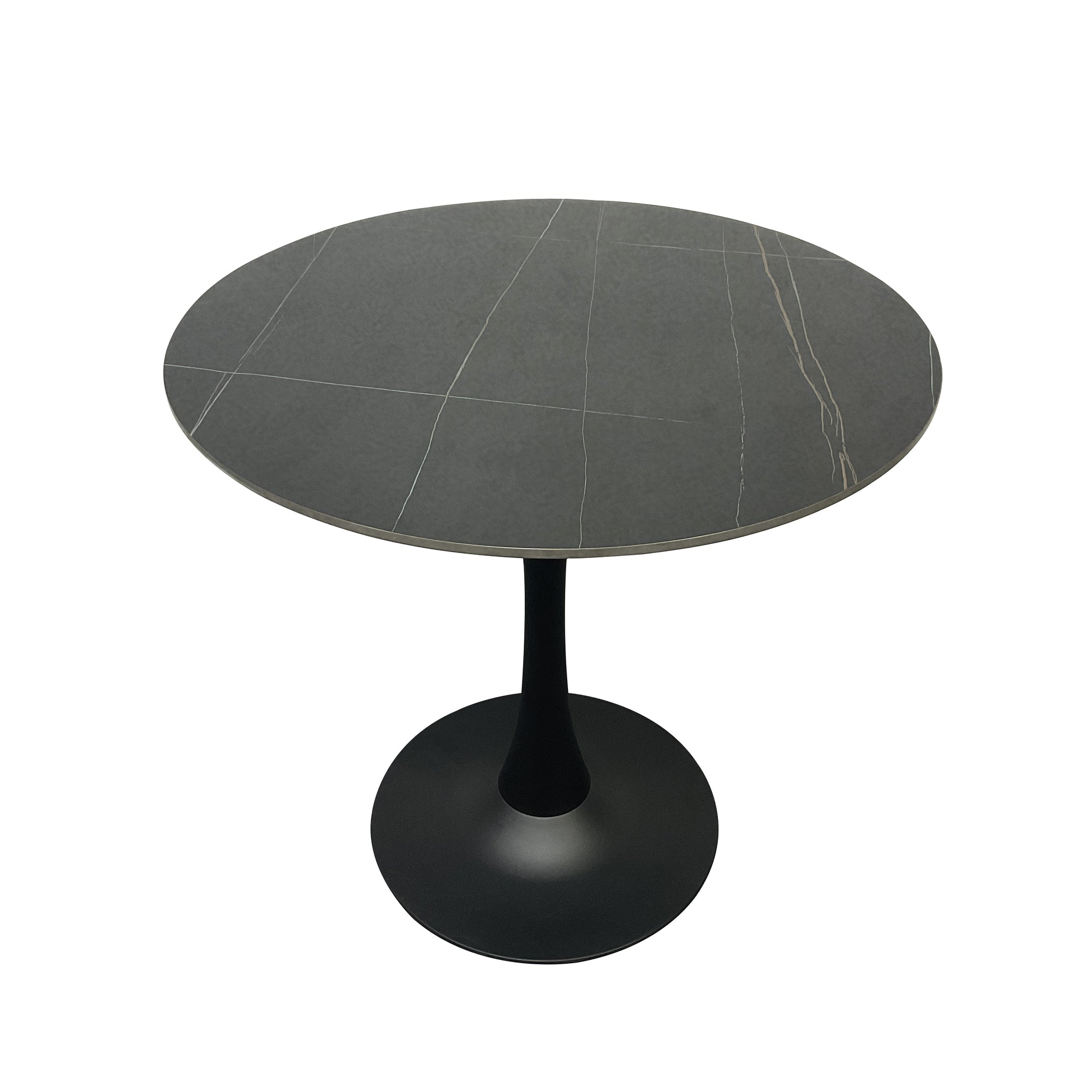 Compact Dining Table , 2-6 Seater for Home & Small Restaurants, Round 80cm, Space-Saving Design